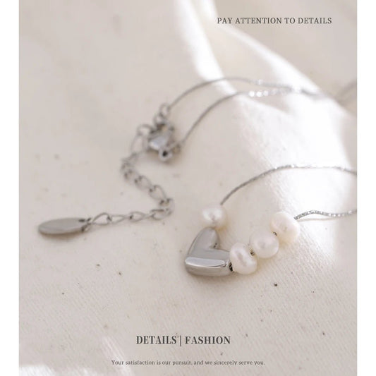 Pearlheart Necklace - aphoriah