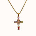 Lagoon Ivory Cross Necklace