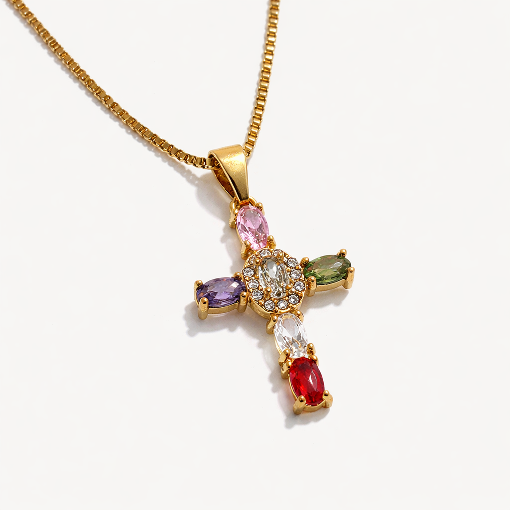 Lagoon Cross Necklace
