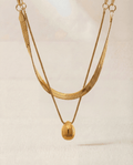 Pearl Drop Double Necklace - aphoriah