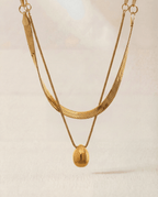 Pearl Drop Double Necklace - aphoriah
