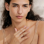 Ocean Drop Cross Necklace