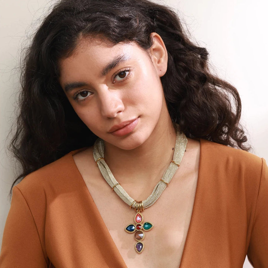 Carol Cross Necklace
