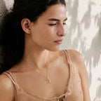 Ocean Drop Cross Necklace