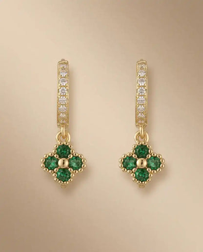 aphoriah GOLD Basil Rosette® Chain Earrings