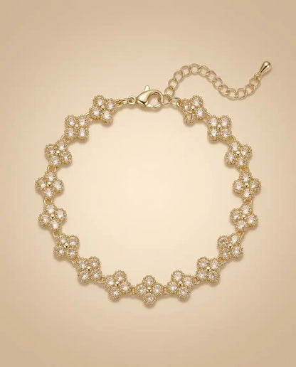 aphoriah GOLD Champagne Rosette® Link Bracelet