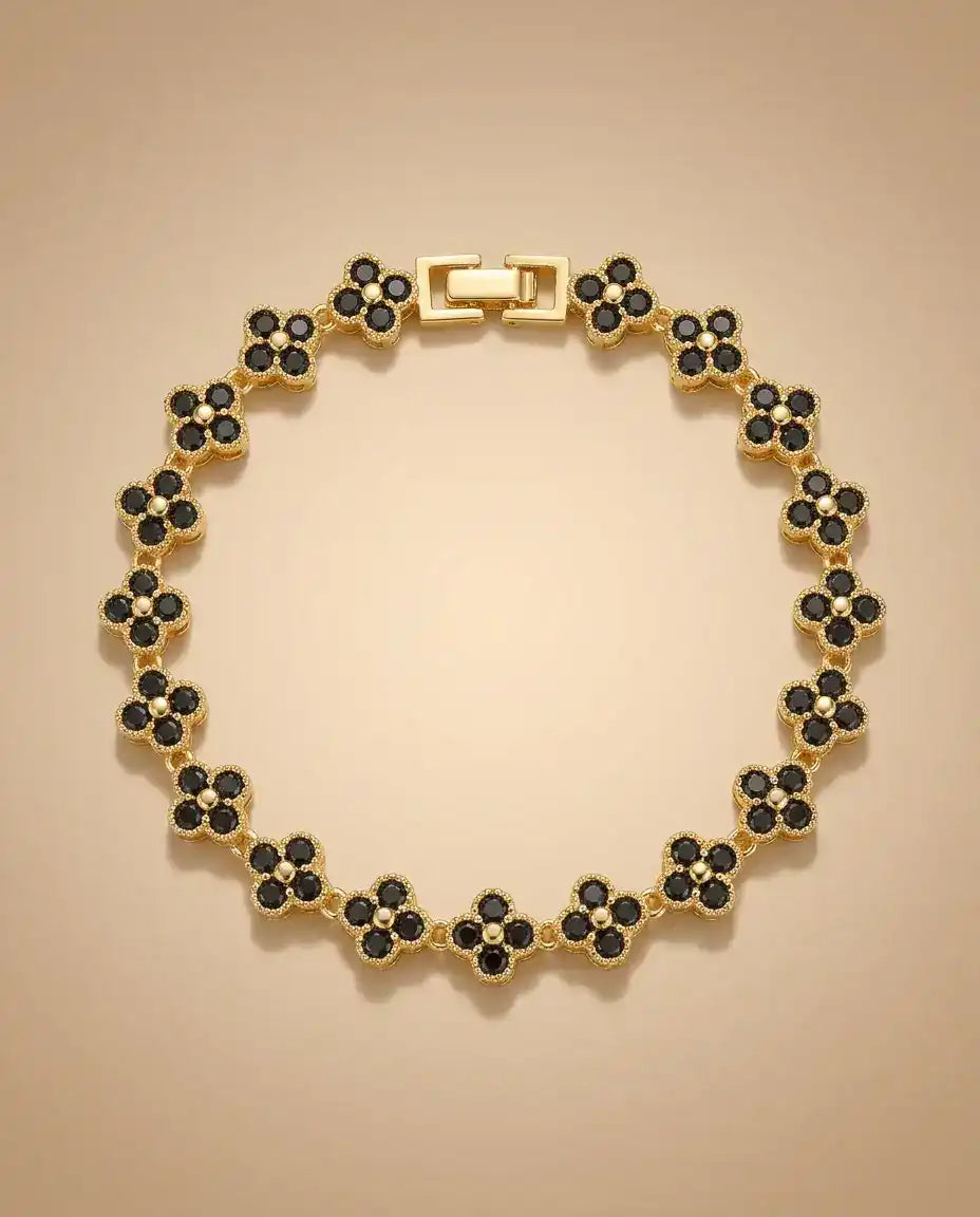 aphoriah GOLD Onyx Rosette® Signature Bracelet