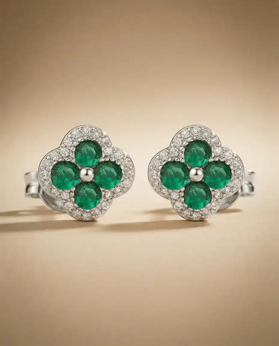 aphoriah SILVER Basil Rosette® Signature Earrings