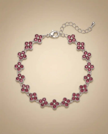 aphoriah SILVER Cherry Rosette® Link Bracelet