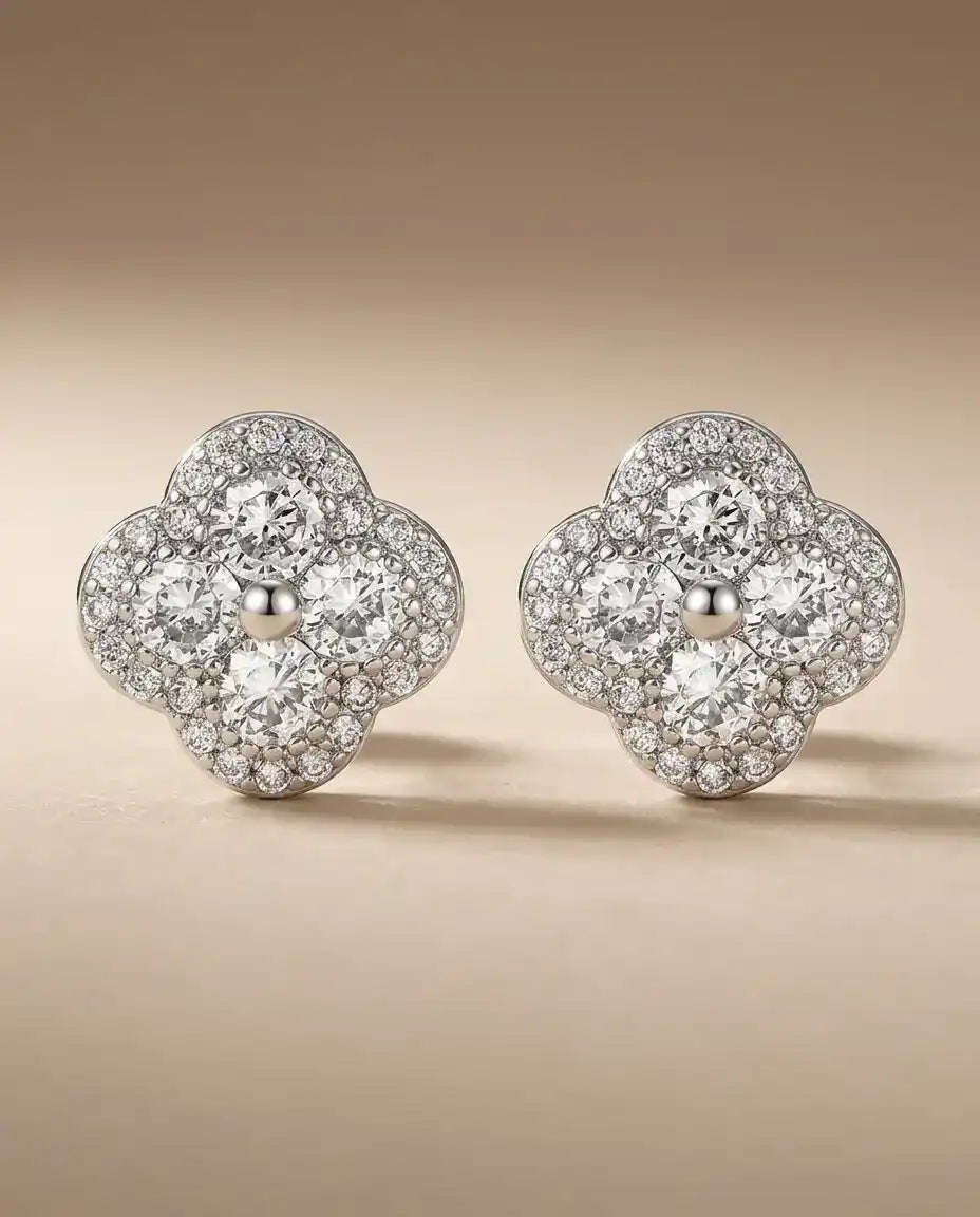 aphoriah SILVER Ivory Rosette® Signature Earrings