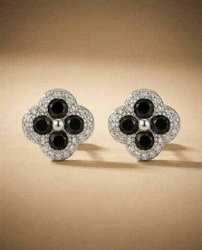 aphoriah SILVER Onyx Rosette® Signature Earrings