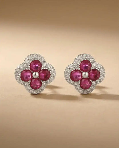 aphoriah SILVER Ruby Rosette® Signature Earrings