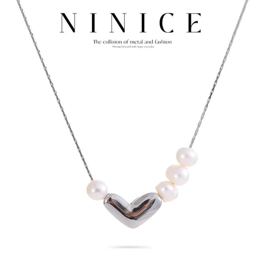 Pearlheart Necklace - aphoriah